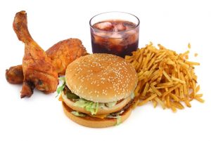 3724216 - fast food collection on on white background